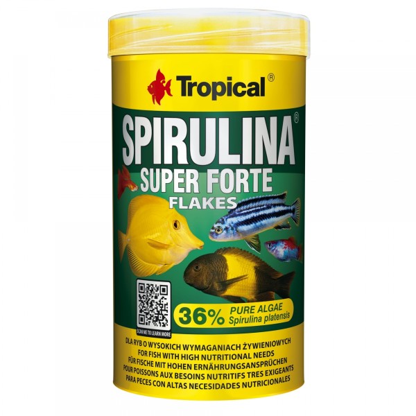 Super Spirulina Forte 36% Flakes - Tropical - Aquaristik-Deals
