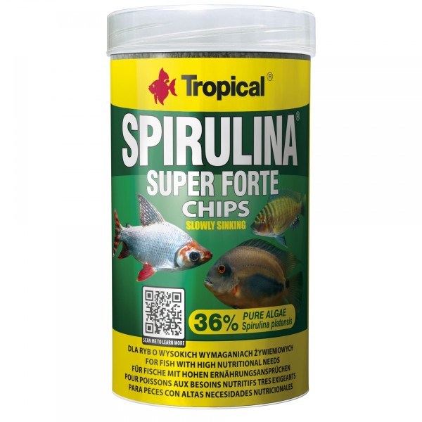 Super Spirulina Forte 36% Chips - Tropical - Aquaristik-Deals
