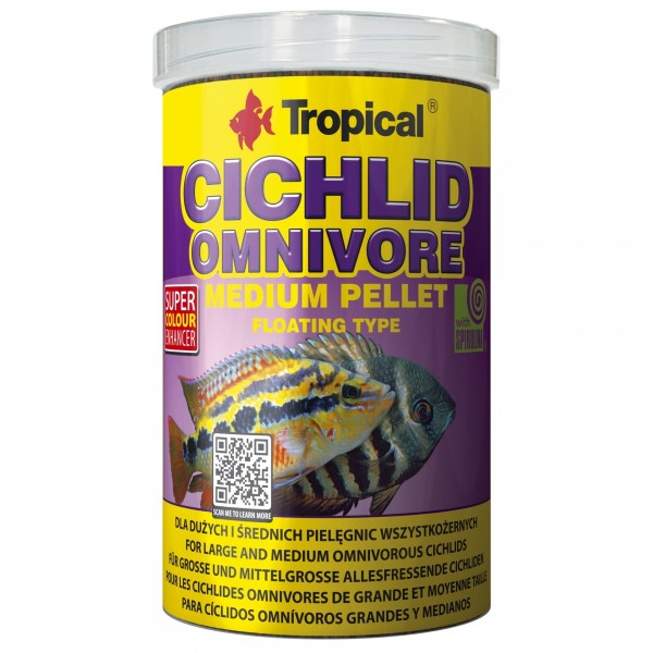 Cichlid Omnivore Medium Pellet - Tropical - Aquaristik-Deals